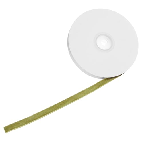 UTHCLO Samt Geschenkband in Olivgrün Robustes DIY Bastelband für Partyverpackung Haaraccessoires Dekoration Glatte Oberfläche Farbintensiv Vielseitig Einsetzbar von UTHCLO