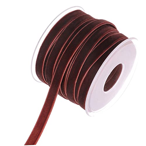 UTHCLO Samtband Breit Yards Flockband Geschenkband für Dekoration DIY Basteln Kleidung Zubehör in Kaffee Farbe Langlebig Farbintensiv für Festliche Anlässe und Verpackungen UTHCLO Samtband Breit Yards Flockband Geschenkband für Dekoration DIY Basteln Kleidung Zubehör in Kaffee Farbe Langlebig Farbintensiv für Festliche Anlässe und Verpackungen von UTHCLO