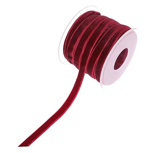 UTHCLO Samtband Yards in Weinrot Geschenkband zum Basteln Samtige Textilband Dekorativ für DIY Geschenkverpackung Hochzeits und Partydeko Langlebiges Band für Heim und Laden UTHCLO Samtband Yards in Weinrot Geschenkband zum Basteln Samtige Textilband Dekorativ für DIY Geschenkverpackung Hochzeits und Partydeko Langlebiges Band für Heim und Laden von UTHCLO