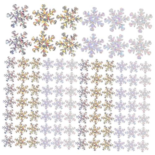 UTHCLO Schneeflocken Glitzer Pailletten für DIY Basteln Weihnachten Dekorationen Irisierende Winter Streudeko Multifunktionale Schmuck Bekleidungsverzierung Einfach Anzuwenden von UTHCLO