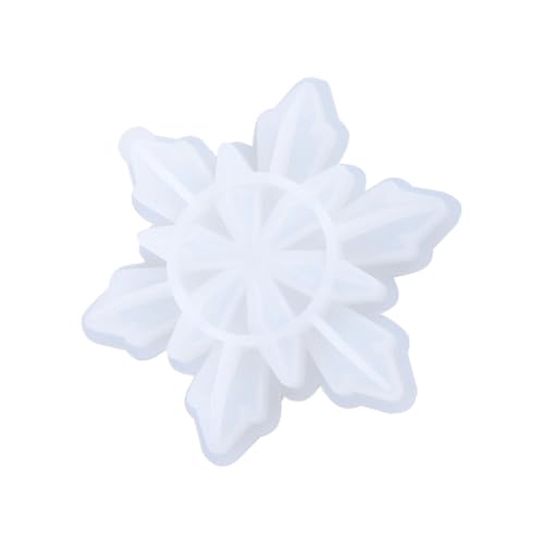 UTHCLO Schneeflocken Silikonform für DIY Schmuck Anhänger Gießform Wiederverwendbar Leicht zu Reinigen Kreative Epoxidharz Schmuck Charms Form von UTHCLO