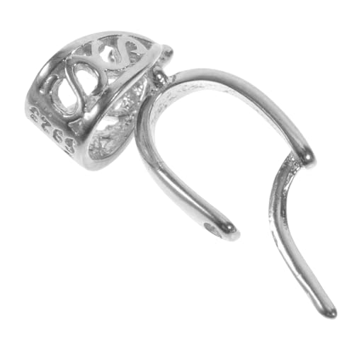 UTHCLO Silber Schmuckverschluss Großer Karabinerverschluss für Anhänger Sicherer DIY Silberclip mit Filigranem Design Kompatibel mit Meisten Halsketten Langlebig und Elegant für von UTHCLO