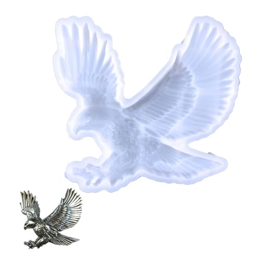 UTHCLO Silikonform Adler DIY Epoxidharz Form Flexibel Langlebig zum Basteln Wanddeko Vogel Silikonform für Harz Schmuckherstellung und Handwerk Zubehör von UTHCLO