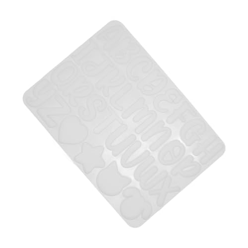 UTHCLO Silikonform Buchstaben Schlüsselanhänger Gießform Alphabet Epoxidharz Mold DIY Anhänger Basteln Leicht Trennbar Einfach zu Reinigen Kompakt für Schmuck Herstellung von UTHCLO