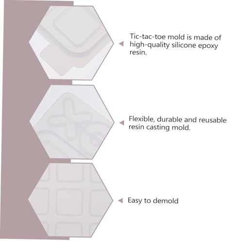 UTHCLO Silikonform für DIY Epoxidharz Gießen Kleine Silikon Gießform für Familien Toe Board Spiele Wiederverwendbar Glatte Oberfläche Leicht zu Entformen Geeignet für Bastelprojekte und von UTHCLO