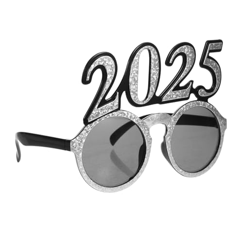 UTHCLO Silvester Partybrille Silber Holografisch Digitale Brille Requisit für Neujahrsparty Fotoaccessoire Trendiges Partyzubehör für Jugendliche UTHCLO Silvester Partybrille Silber Holografisch Digitale Brille Requisit für Neujahrsparty Fotoaccessoire Trendiges Partyzubehör für Jugendliche von UTHCLO