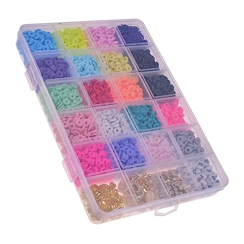 UTHCLO Soft Tonperlen für Schmuckherstellung Farben DIY Armbänder Bastelzubehör Perlen zum Auffädeln für Projekte und UTHCLO Soft Tonperlen für Schmuckherstellung Farben DIY Armbänder Bastelzubehör Perlen zum Auffädeln für Projekte und von UTHCLO