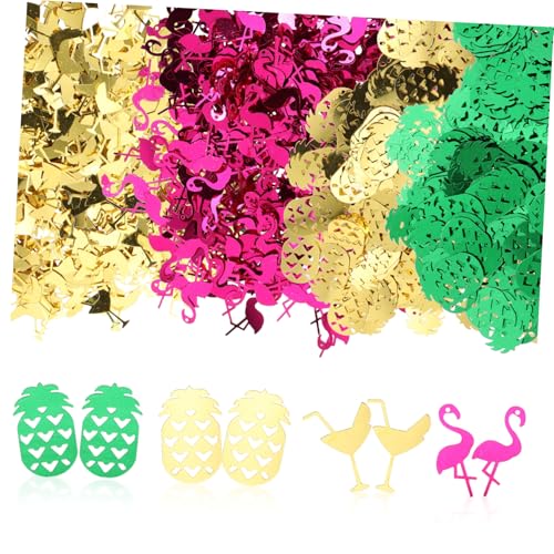 UTHCLO Sommer Hawaiian Party Konfetti Tropische Tischdekoration mit Ananas Cocktailglas Flamingo Sequins für Hochzeit Geburtstag Festival Feier von UTHCLO
