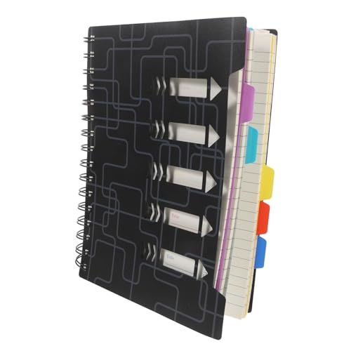 UTHCLO Spiralnotizbuch mit Trennseiten Liniertes Collegeblock Robustes PP Material Kleines Notizheft für Schule Arbeit Meetings Praktisches Register für Effiziente Organisation UTHCLO Spiralnotizbuch mit Trennseiten Liniertes Collegeblock Robustes PP Material Kleines Notizheft für Schule Arbeit Meetings Praktisches Register für Effiziente Organisation von UTHCLO