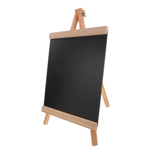 UTHCLO Staffelei Kreidetafel aus Holz mit Abwischbarer Oberfläche Wiederverwendbar Rustikales Design als Menütafel für Küche Bar und Events von UTHCLO