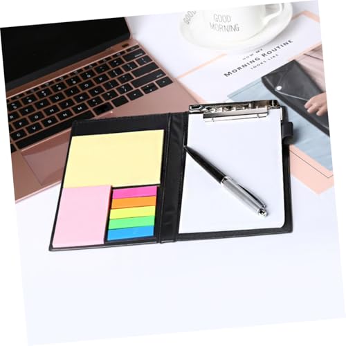 UTHCLO Sticky Memo Pads und Farbige Haftnotizen mit Pu lederhülle Praktisches Selbstklebende Notizzettel und Index tabs Portabel und Wiederablösbar für Büro Schule und Studium von UTHCLO