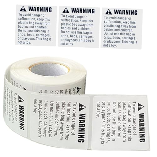 UTHCLO Suffocation Warning Labels Selbstklebend Haftstarke Verpackungsaufkleber Warnhinweis gegen Erstickungsgefahr für Glatte Oberflächen Schutz für Pakete UTHCLO Suffocation Warning Labels Selbstklebend Haftstarke Verpackungsaufkleber Warnhinweis gegen Erstickungsgefahr für Glatte Oberflächen Schutz für Pakete von UTHCLO