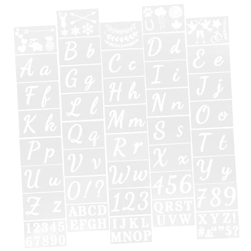UTHCLO Teiliges Buchstaben Schablonen aus Langlebigem Pet Kunststoff Wiederverwendbar Großformatige Zeichenschablonen für DIY Wandmalerei Bastelprojekte Spray und Handdekoration Leicht UTHCLO Teiliges Buchstaben Schablonen aus Langlebigem Pet Kunststoff Wiederverwendbar Großformatige Zeichenschablonen für DIY Wandmalerei Bastelprojekte Spray und Handdekoration Leicht von UTHCLO