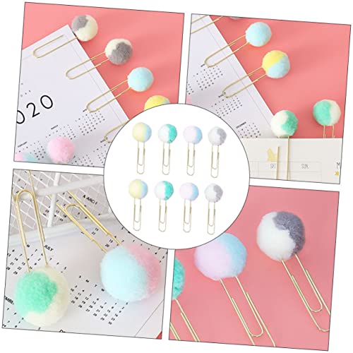 UTHCLO Teiliges Bunte Papierklammern mit Weichem Plüschball Große Dekorative Büroklammern Handgefertigte Buchzeichen Langlebig Poliert Farblich Sortiert für Scrapbooking Zufällige Farbe UTHCLO Teiliges Bunte Papierklammern mit Weichem Plüschball Große Dekorative Büroklammern Handgefertigte Buchzeichen Langlebig Poliert Farblich Sortiert für Scrapbooking Zufällige Farbe von UTHCLO