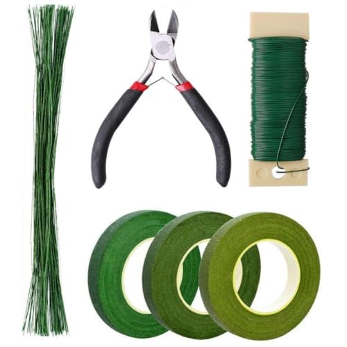 UTHCLO Teiliges DIY Floral Making Tool Set für Trockenblumen Basteln mit Blumendraht Blumenstiel Draht Doppelseitigem Klebeband und Papierwickeldraht für Blumenarrangements und UTHCLO Teiliges DIY Floral Making Tool Set für Trockenblumen Basteln mit Blumendraht Blumenstiel Draht Doppelseitigem Klebeband und Papierwickeldraht für Blumenarrangements und von UTHCLO