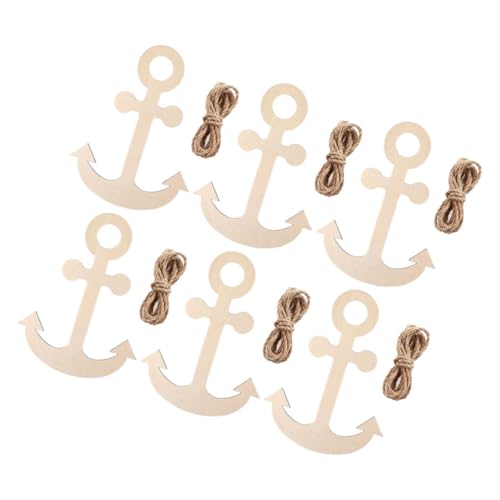 UTHCLO Teiliges Unvollendete Holzanker Anhänger mit Juteband DIY Nautische Dekoration für Strand und Meeres Party Bastelbare Holzornamente für Klassenzimmer und Mediterrane Wohnkultur UTHCLO Teiliges Unvollendete Holzanker Anhänger mit Juteband DIY Nautische Dekoration für Strand und Meeres Party Bastelbare Holzornamente für Klassenzimmer und Mediterrane Wohnkultur von UTHCLO