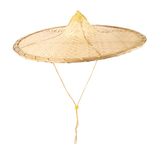 UTHCLO Traditioneller Geflochtener Regenhut Leichter Atmungsaktiver Sonnenschutz Hut Für Cosplay Bauern Outdoor Bühne UTHCLO Traditioneller Geflochtener Regenhut Leichter Atmungsaktiver Sonnenschutz Hut Für Cosplay Bauern Outdoor Bühne von UTHCLO