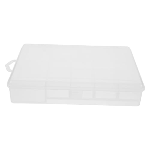 UTHCLO Transparente Abnehmbare Fächer Kunststoffbox für Angelzubehör Vielseitiger Köder und Tackle Organizer Langlebiger Aufbewahrungsbehälter für Angelhaken Köder und Zubehör von UTHCLO