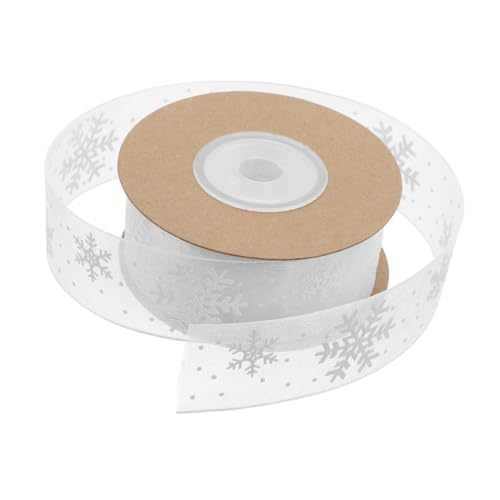 UTHCLO Transparente Schneeflocken Geschenkband Weiches Bedrucktes Dekoband für Weihnachts und Festtagsgeschenke DIY Basteln Hochzeit und Geburtstagsverpackung UTHCLO Transparente Schneeflocken Geschenkband Weiches Bedrucktes Dekoband für Weihnachts und Festtagsgeschenke DIY Basteln Hochzeit und Geburtstagsverpackung von UTHCLO