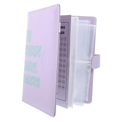 UTHCLO Umschläge Budget Planer Ringbuch mit Sparchallenge Karten Selbstklebende Etiketten Budget Umschläge für Cash Envelope Organizer Notizbuch von UTHCLO
