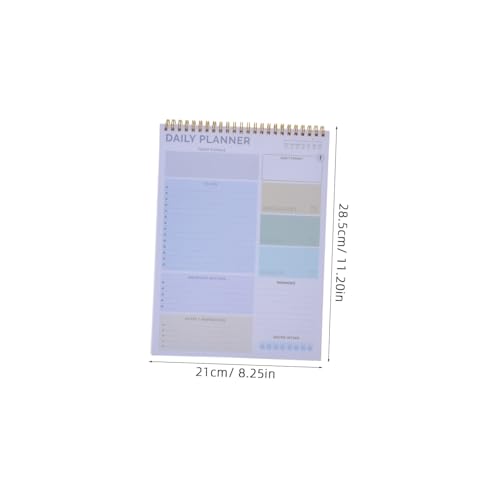 UTHCLO Undatierter Daily Planner Notizblock mit PVC Umschlag Flexibler To Do Planer für Schule Büro Tägliche Aufgabenliste und Stundenplan Graulila Robust und Tragbar UTHCLO Undatierter Daily Planner Notizblock mit PVC Umschlag Flexibler To Do Planer für Schule Büro Tägliche Aufgabenliste und Stundenplan Graulila Robust und Tragbar von UTHCLO