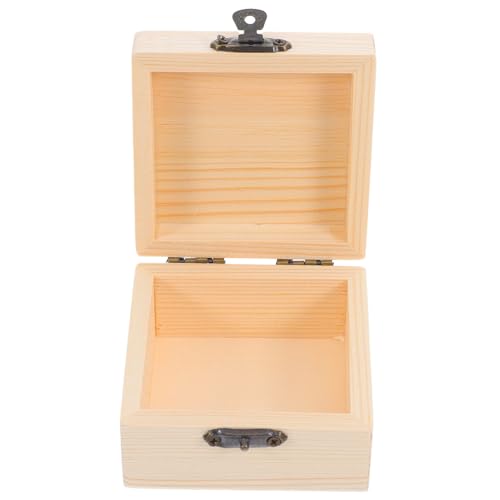 UTHCLO Unvollendete Quadratische Holzschachtel mit Scharnier DIY Bastel Aufbewahrungsbox zum Bemalen Robuste Kleine Holzbox als Geschenkbox für Schmuck Ringe und Kleine Gegenstände UTHCLO Unvollendete Quadratische Holzschachtel mit Scharnier DIY Bastel Aufbewahrungsbox zum Bemalen Robuste Kleine Holzbox als Geschenkbox für Schmuck Ringe und Kleine Gegenstände von UTHCLO