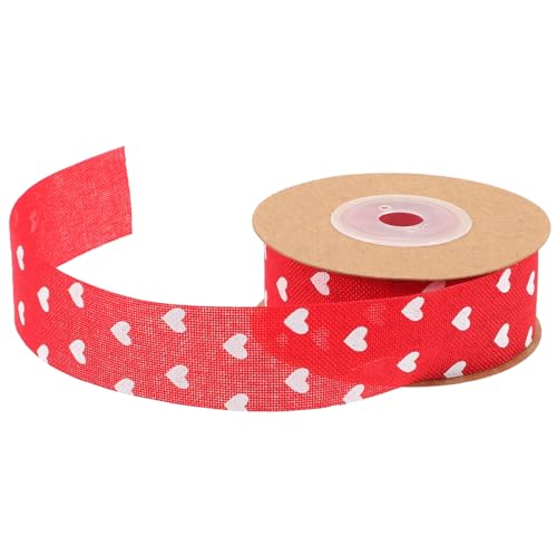 UTHCLO Valentinstag Dekoratives Geschenkband mit Herzmotiv Rotes Hochzeitsband Dicht Gewebtem Material Langlebiges DIY Schleifenband für Geschenkverpackung und Partydekoration UTHCLO Valentinstag Dekoratives Geschenkband mit Herzmotiv Rotes Hochzeitsband Dicht Gewebtem Material Langlebiges DIY Schleifenband für Geschenkverpackung und Partydekoration von UTHCLO