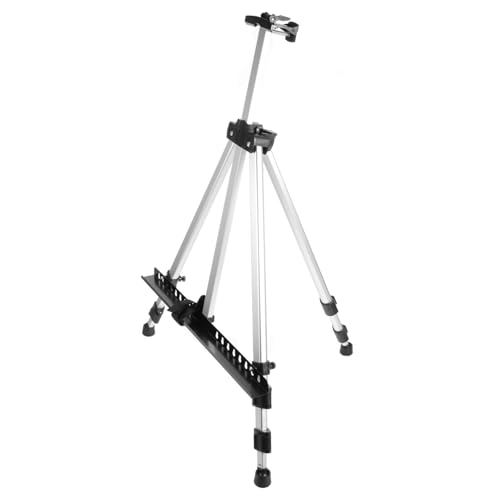 UTHCLO Verstellbare Aluminium Staffelei Display Ständer Höhenverstellbar Tragbar Leicht Für Leinwand Poster Whiteboard Präsentation Künstler Zubehör von UTHCLO