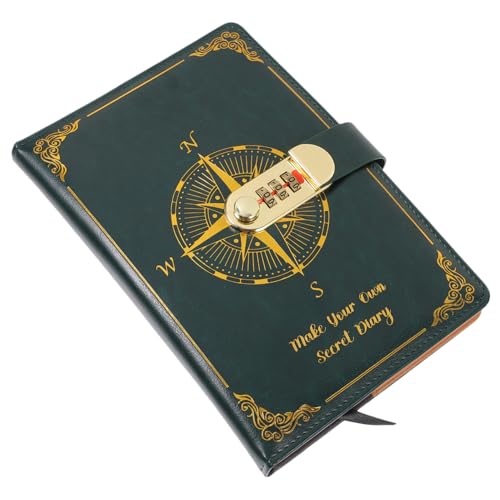 UTHCLO Vintage Notizbuch mit Zahlenschloss Grünes Leder Journal für Reisen und Business Dickes Innenpapier Sicherer Stelliger Zahlenschlüssel Tragbares Tagebuch für Notizen und UTHCLO Vintage Notizbuch mit Zahlenschloss Grünes Leder Journal für Reisen und Business Dickes Innenpapier Sicherer Stelliger Zahlenschlüssel Tragbares Tagebuch für Notizen und von UTHCLO