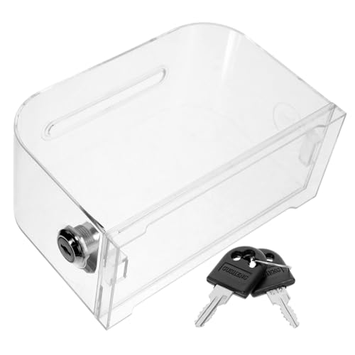 UTHCLO Visitenkartenbox Acryl Transparent Business Card Organizer mit Klarem Design Robuster Kartenhalter für Bürobedarf und Visitenkartenaufbewahrung Praktisch und Stilvoll von UTHCLO