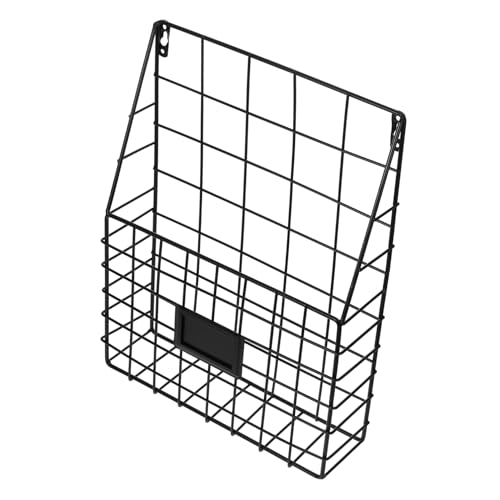 UTHCLO Wandmontierter Metall Zeitschriftenhalter Wandregal Organizer für Büro Wohnzimmer Schlafzimmer Stabiler Draht Bücher und Dokumentenablage Platzsparendes Wandordnerfach in Schwarz UTHCLO Wandmontierter Metall Zeitschriftenhalter Wandregal Organizer für Büro Wohnzimmer Schlafzimmer Stabiler Draht Bücher und Dokumentenablage Platzsparendes Wandordnerfach in Schwarz von UTHCLO