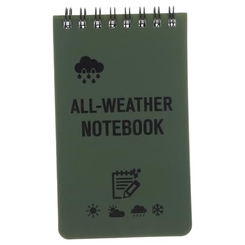 UTHCLO Wasserdichtes Pocket Notebook mit Spiralbindung Notizblock Praktische Memo Notizen für Arbeit Outdoor und Zuhause Wetterfester Allwetter Notizblock für Büro und Schule von UTHCLO
