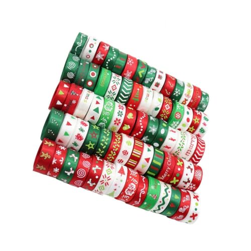 UTHCLO Weihnachtliches Polyesterband Breit Bedrucktes Geschenkband DIY Schleifen Bastelband Vielseitig für Geschenkverpackung Partydeko Haarschmuck Zufällige Farbe UTHCLO Weihnachtliches Polyesterband Breit Bedrucktes Geschenkband DIY Schleifen Bastelband Vielseitig für Geschenkverpackung Partydeko Haarschmuck Zufällige Farbe von UTHCLO
