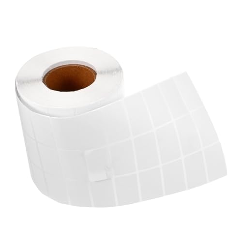 UTHCLO Weiße Selbstklebende Blanko Preisetiketten Rolle Vielseitig Beschriftbar für Flaschen Lebensmittelbehälter und Gefrierprodukte Haftstark Praktische Markierungslösung von UTHCLO