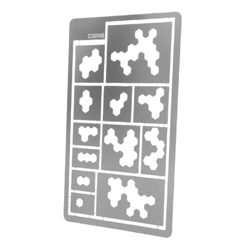 UTHCLO Wiederverwendbare Camouflage Schablone aus Große Aussparungen Glatte Oberfläche Waschbar für Sprühfarbe DIY Modellbau Handwerk Heimdekoration Vielseitiges Malwerkzeug von UTHCLO