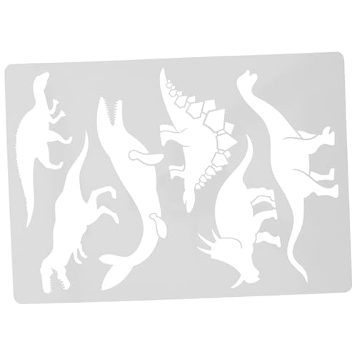 UTHCLO Wiederverwendbare Dinosaurier Schablone aus DIY Malvorlage zum Sprühen Hohles Tiermuster Robustes Malwerkzeug für Erwachsene Bastelzubehör von UTHCLO