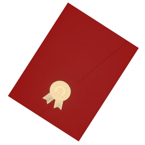 UTHCLO Zertifikatshülle aus Papier Dekorative Urkundenhülle mit Hochwertiger Verarbeitung Schützende Präsentationsmappe für Auszeichnungen Abschlussurkunden Mitarbeiterzertifikate für von UTHCLO
