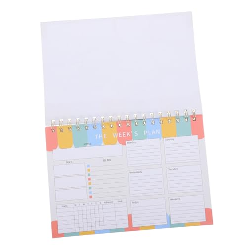 Wochenplaner mit Spiralbindung Undatierter Notizblock für Effektive Lebensorganisation Robustes Material für Projektplanung und Aufgabenmanagement Viel Platz Wochenplaner mit Spiralbindung Undatierter Notizblock für Effektive Lebensorganisation Robustes Material für Projektplanung und Aufgabenmanagement Viel Platz von UTHCLO