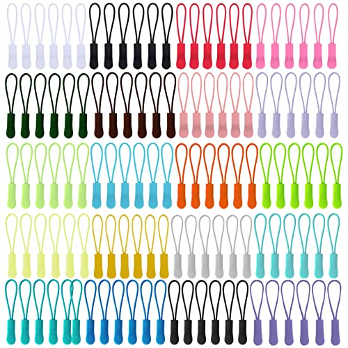 UTMACH 120 Stück Reißverschluss Verlängerung Zipper Pulls Reißverschluss Zipper Ersatz Reißverschluss Anhänger Zipper Schlaufen für Rucksack Bekleidung Sportswear Reissverschluss Haken,20 Farben von UTMACH
