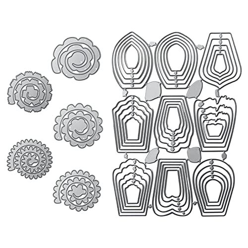 UTMACH 14 Stück Metall Prägeschablonen Stanzformen 3D Blume Stanzformen Blumen Schablonen Cutting Dies Stanzformen Dreidimensionale Blütenblatt Stanzformen für Scrapbooking Foto, DIY Dekor UTMACH 14 Stück Metall Prägeschablonen Stanzformen 3D Blume Stanzformen Blumen Schablonen Cutting Dies Stanzformen Dreidimensionale Blütenblatt Stanzformen für Scrapbooking Foto, DIY Dekor von UTMACH