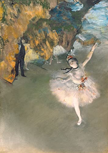UTOQIA Drucken ÖLgemäLde Leinwand Wandkunst Bekannt Der Star oder Tänzer auf der Bühne von Edgar Degas für Office Home Decor 60x90cm von UTOQIA