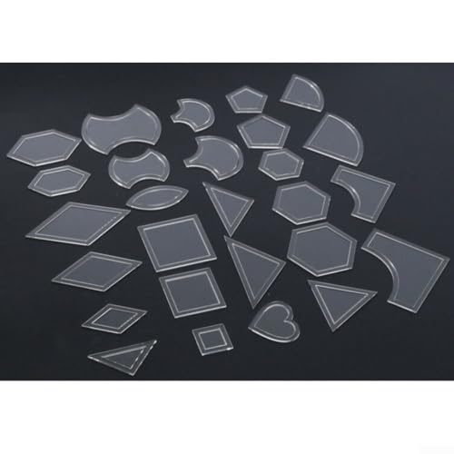 Basteln-Werkzeug, 54-teiliges Acryl-Lineal, Quilt-Patchwork-Schablonen-Set, verbessern Sie Ihre Quilt- und Nähfähigkeiten Basteln-Werkzeug, 54-teiliges Acryl-Lineal, Quilt-Patchwork-Schablonen-Set, verbessern Sie Ihre Quilt- und Nähfähigkeiten von UTTASU