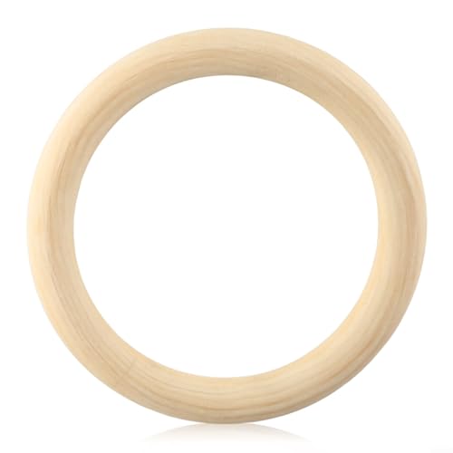 Choice Kreisringe aus Naturholz, verschiedene Größen für DIY-Projekte (12,5 x 1,5 cm) von UTTASU
