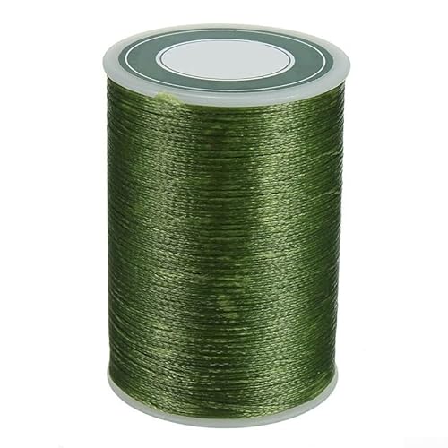 Gewachstes Garn-Sortiment, 0 8 mm, 78 m, Polyesterschnur, zum Nähen von Stichen, Lederhandwerk (grün) von UTTASU
