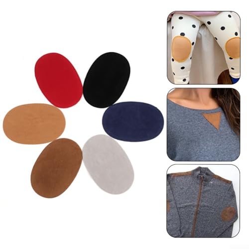 Ovales Bügelbild, 10 Paar, Wildlederimitat, für kreative Reparaturen und Jackenreparaturen (blau) von UTTASU