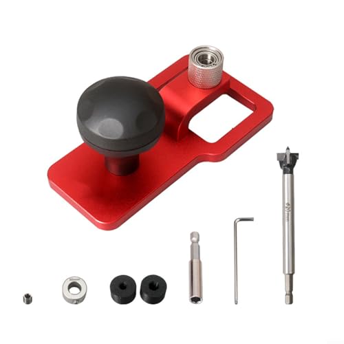 UTTASU Aluminium-Bohrer-Positionierungsvorrichtung für den Schreibtisch, vertikales Locher-Set mit austauschbaren Hülsen/Begrenzer, Werkstatt-Metallbearbeitungszubehör (19 mm) von UTTASU