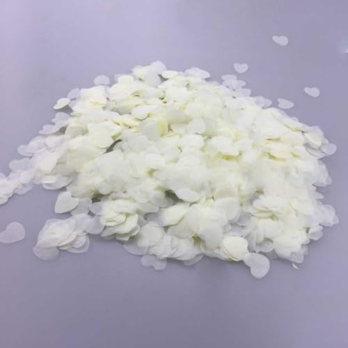 Weißes Seidenpapier-Konfetti, perfekt für eine festliche Atmosphäre, 10.000 Stück () von UTTASU