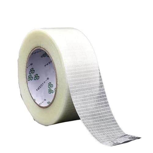UTTDP 1 Stück superstarkes 8 mm – 40 mm Gitterfaserband for Flugzeugmodelle – verschleißfestes, durchscheinendes Klebeband(25M 10mm) von UTTDP
