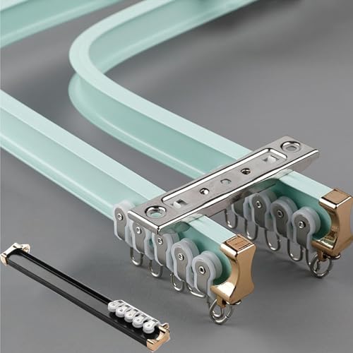 1m Flexible Gardinenschiene 2-läufig Aluminium, Für Gerade oder Erkerfenster, Biegbar Vorhangschiene Deckenmontage Grün 1m Flexible Gardinenschiene 2-läufig Aluminium, Für Gerade oder Erkerfenster, Biegbar Vorhangschiene Deckenmontage Grün von UUDQCD