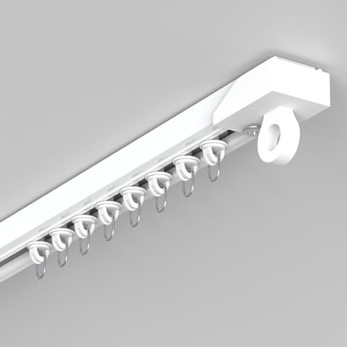 Selbstklebende Vorhangschiene Deckenmontage, 140cm Gardinenschiene 1Lläufig Ohne Bohren, für Duschvorhang, Raumteiler, Schrankvorhang Selbstklebende Vorhangschiene Deckenmontage, 140cm Gardinenschiene 1Lläufig Ohne Bohren, für Duschvorhang, Raumteiler, Schrankvorhang von UUDQCD